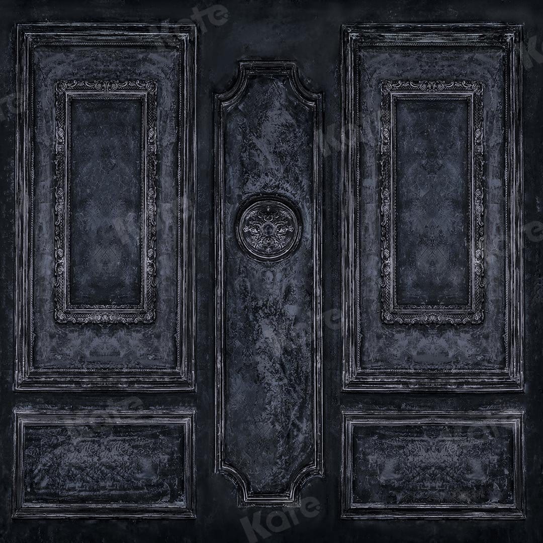 Kateダークブルーのヴィンテージレトロな壁のブドワール/結婚式の背景Chainデザイン