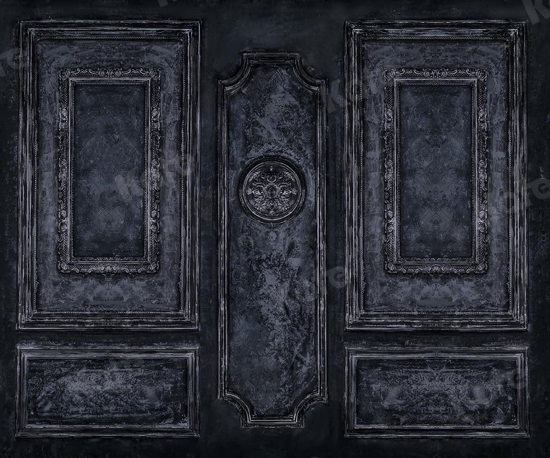 Kateダークブルーのヴィンテージレトロな壁のブドワール/結婚式の背景Chainデザイン