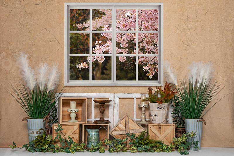 Kate春の桜の子供たちの背景