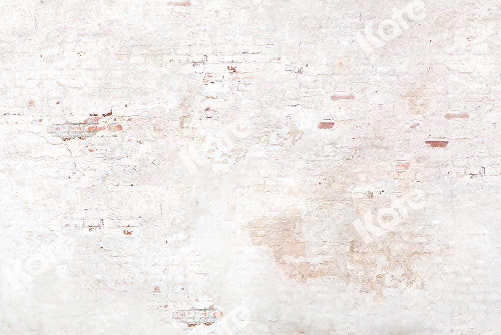 kate古い白いレンガの壁の背景