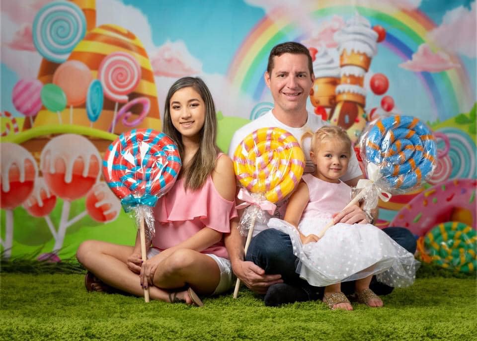 Kate 子供の写真のためのキャンディアニメーションの世界の背景