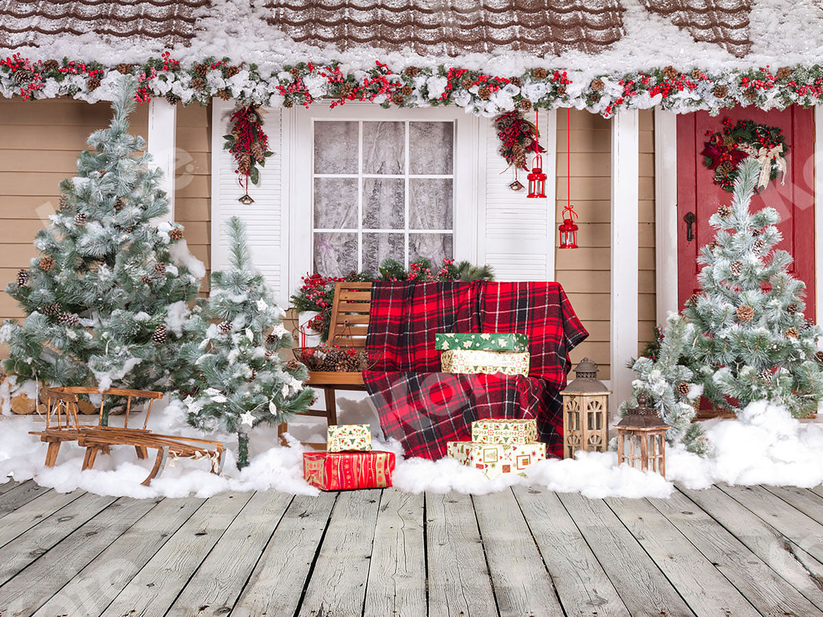 Kate クリスマスツリーギフト屋外背景