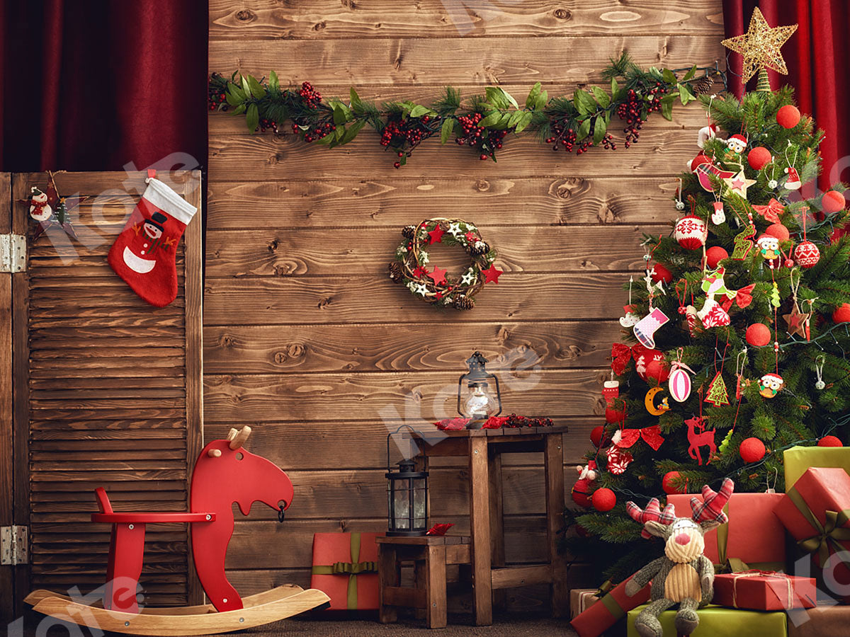 Kate クリスマスツリーおもちゃギフト写真背景