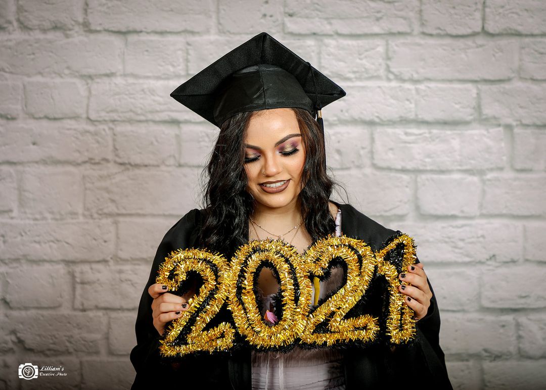 Kate グレーホワイトレンガ壁卒業背景スタジオ