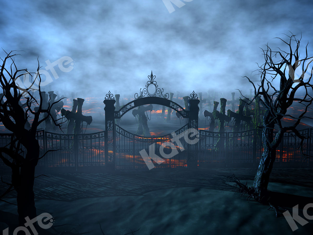 Kate 写真のハロウィーンの墓石の背景