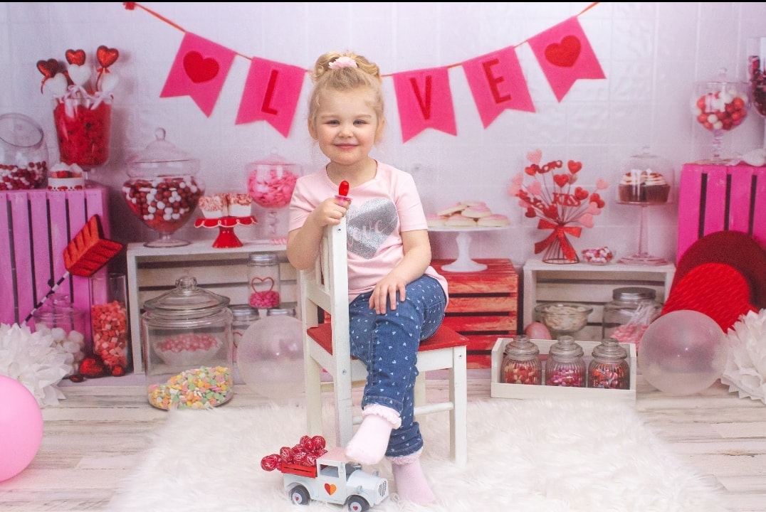 Kate バレンタインスイートショップボックスの背景