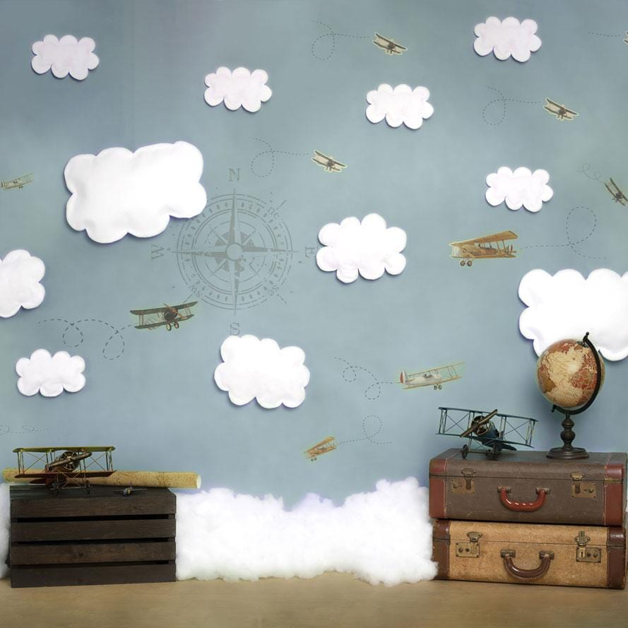 Kate写真撮影のために学校の子供たちの背景に戻って私と一緒に飛んで来てくださいErin Larkinsデザイン