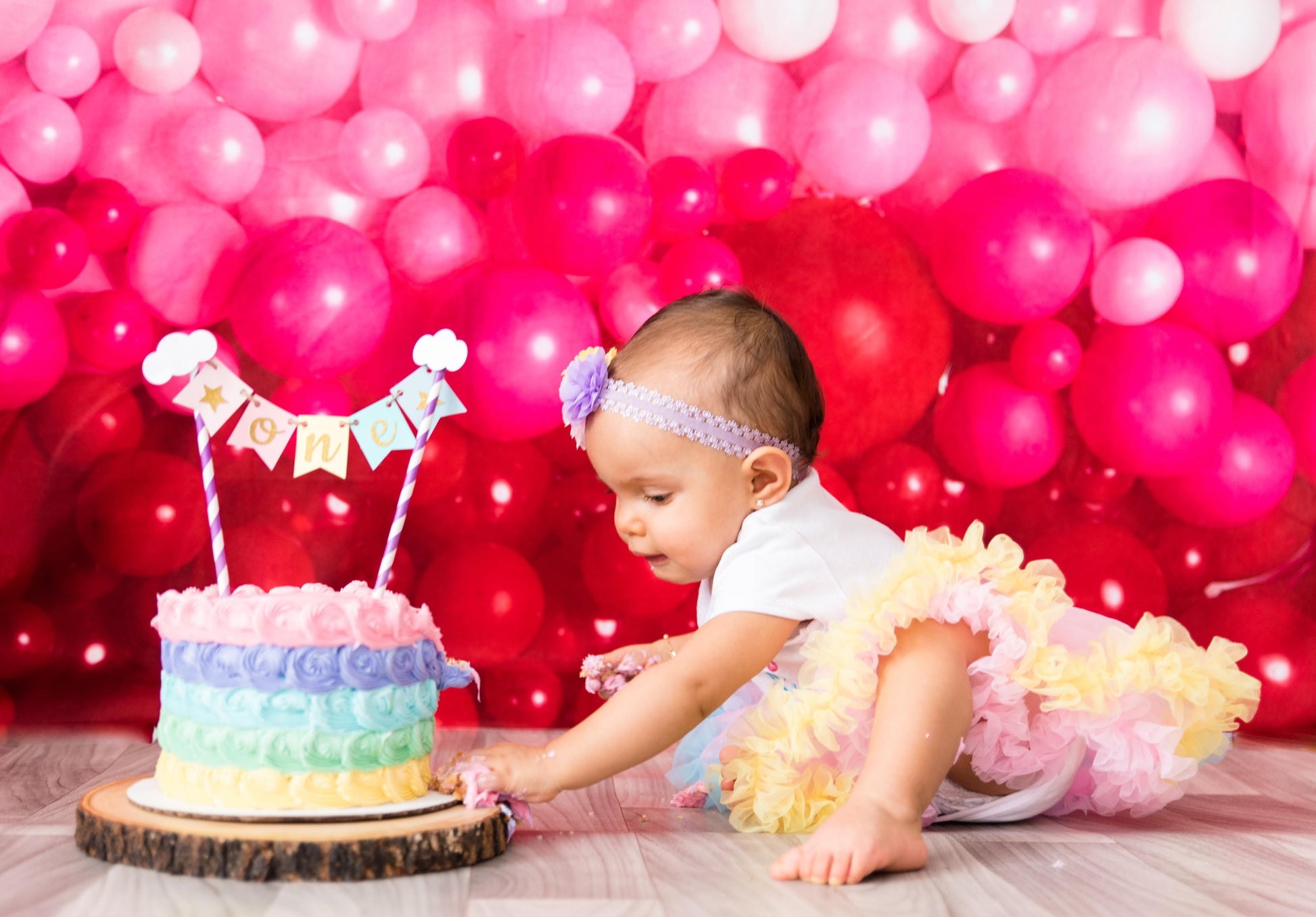 Kate 写真撮影のためのバレンタインデーのバルーン壁の背景