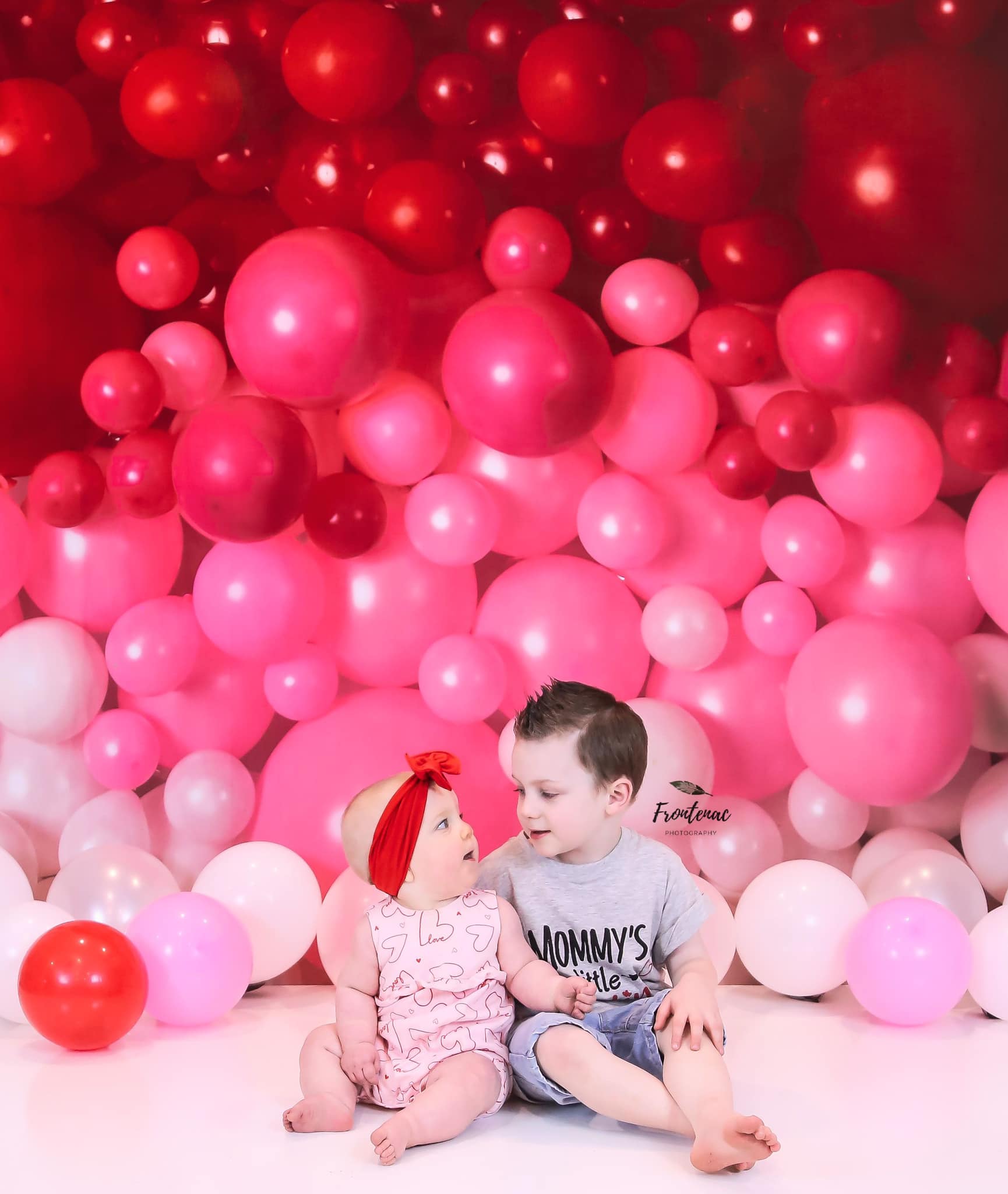 Kate 写真撮影のためのバレンタインデーのバルーン壁の背景