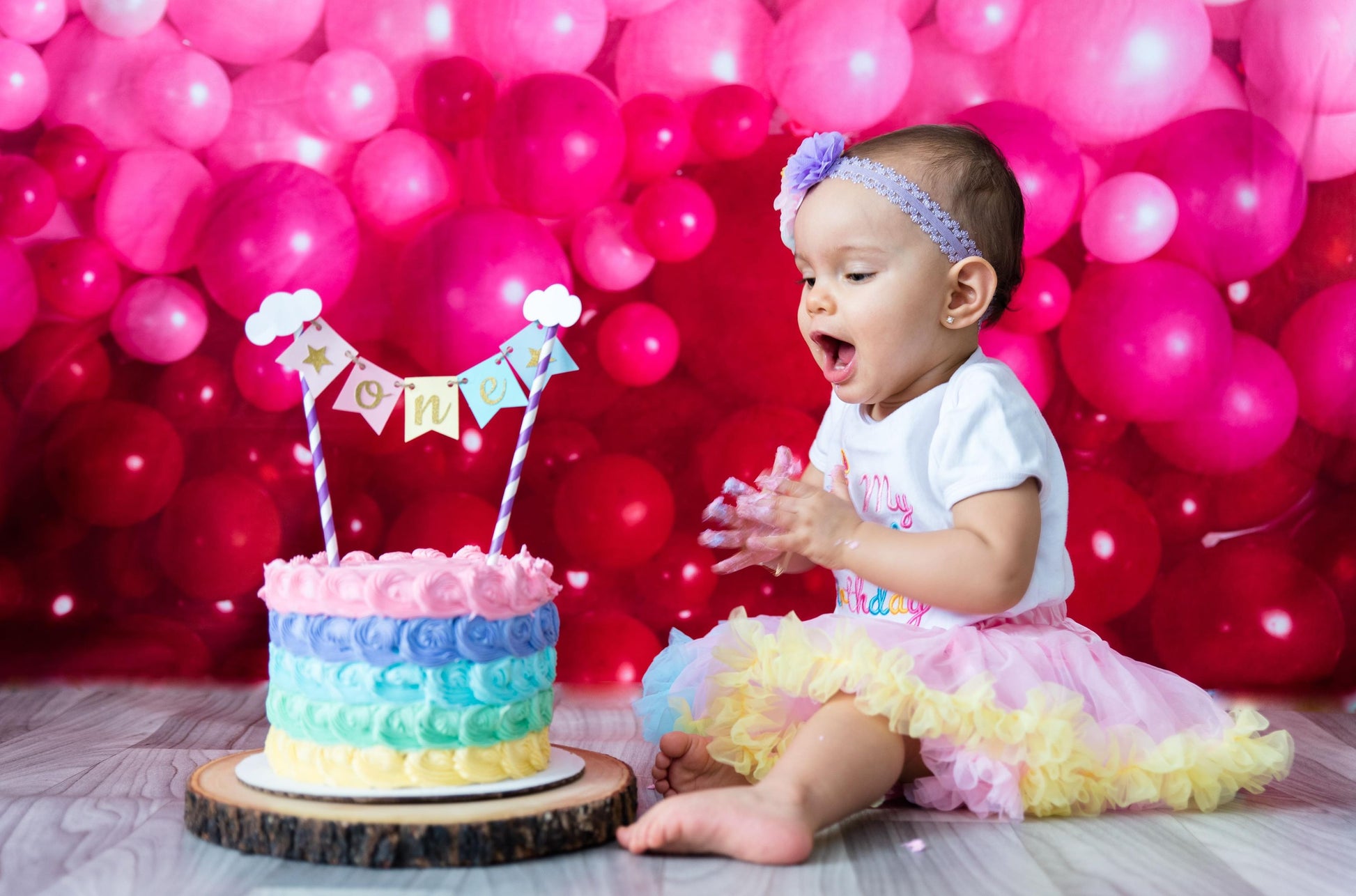 Kate 写真撮影のためのバレンタインデーのバルーン壁の背景