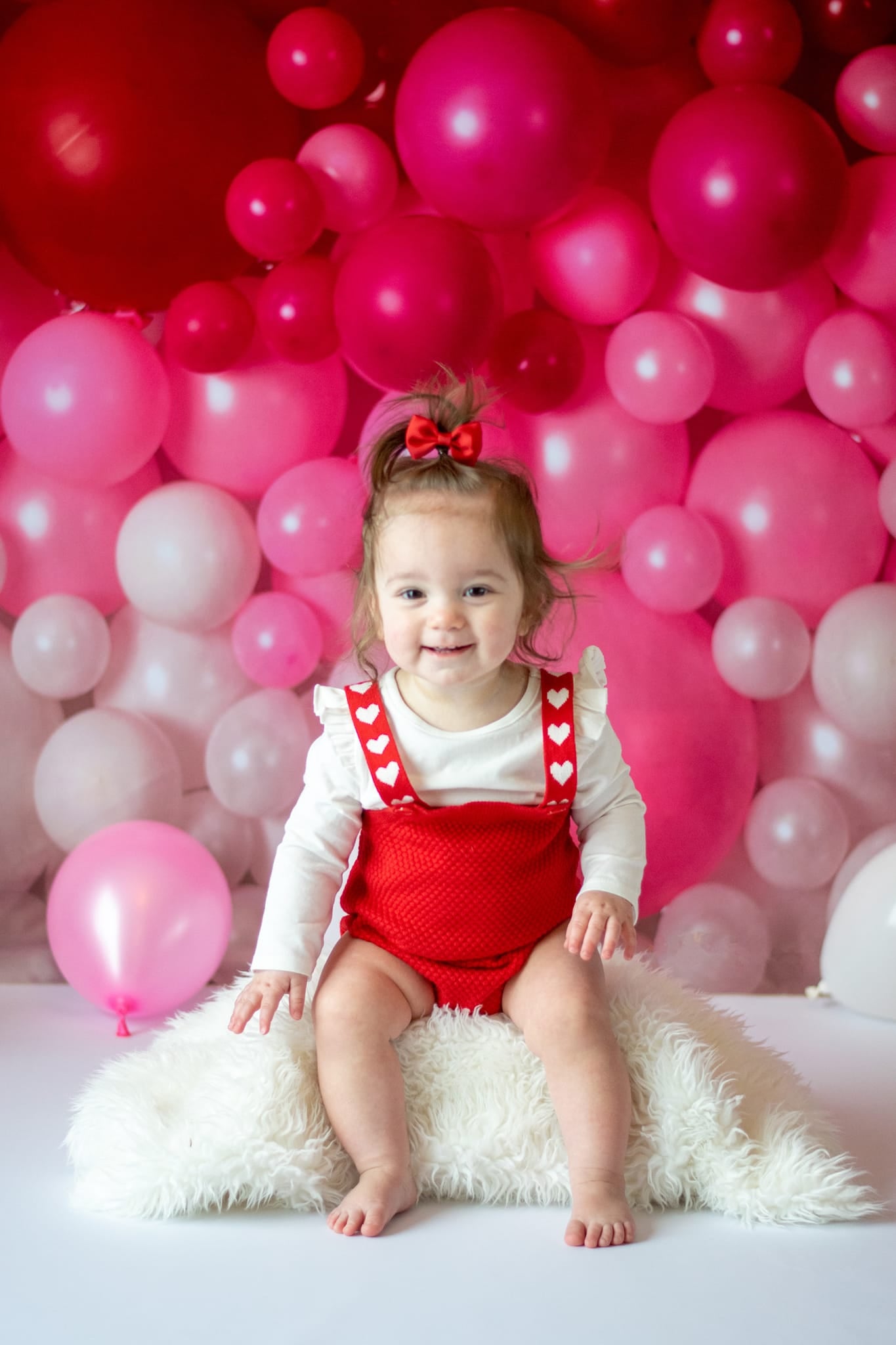 Kate 写真撮影のためのバレンタインデーのバルーン壁の背景