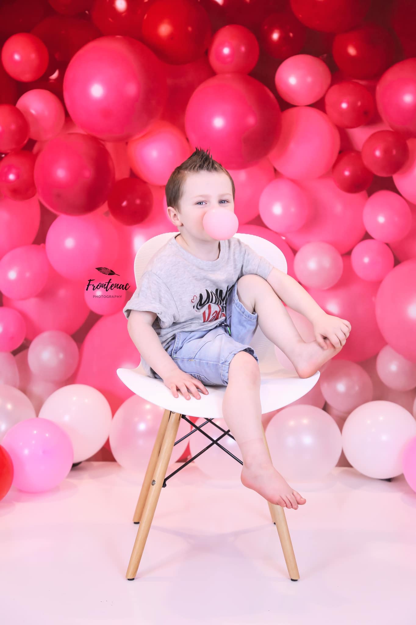 Kate 写真撮影のためのバレンタインデーのバルーン壁の背景