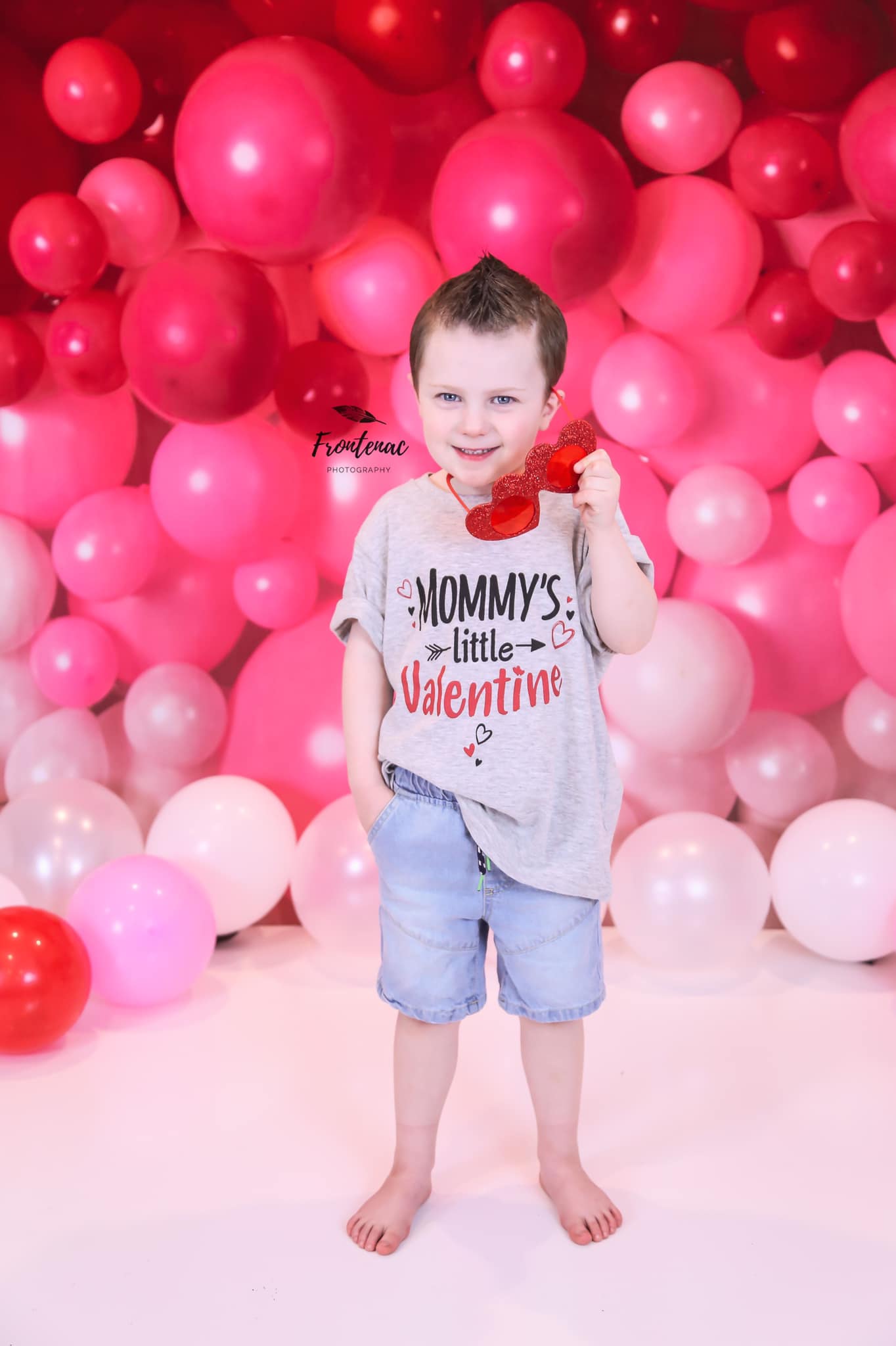 Kate 写真撮影のためのバレンタインデーのバルーン壁の背景