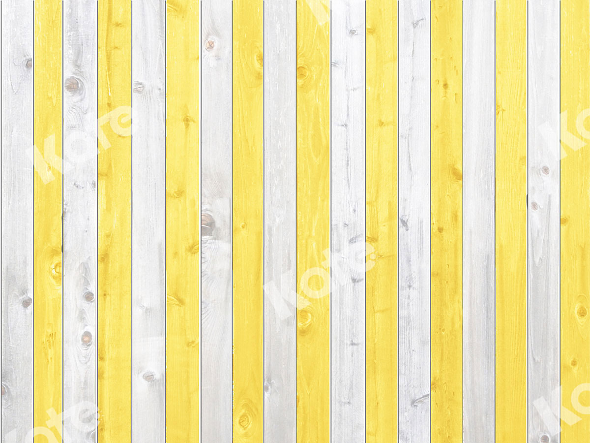 kateイエローホワイトウッドストライプ写真の背景