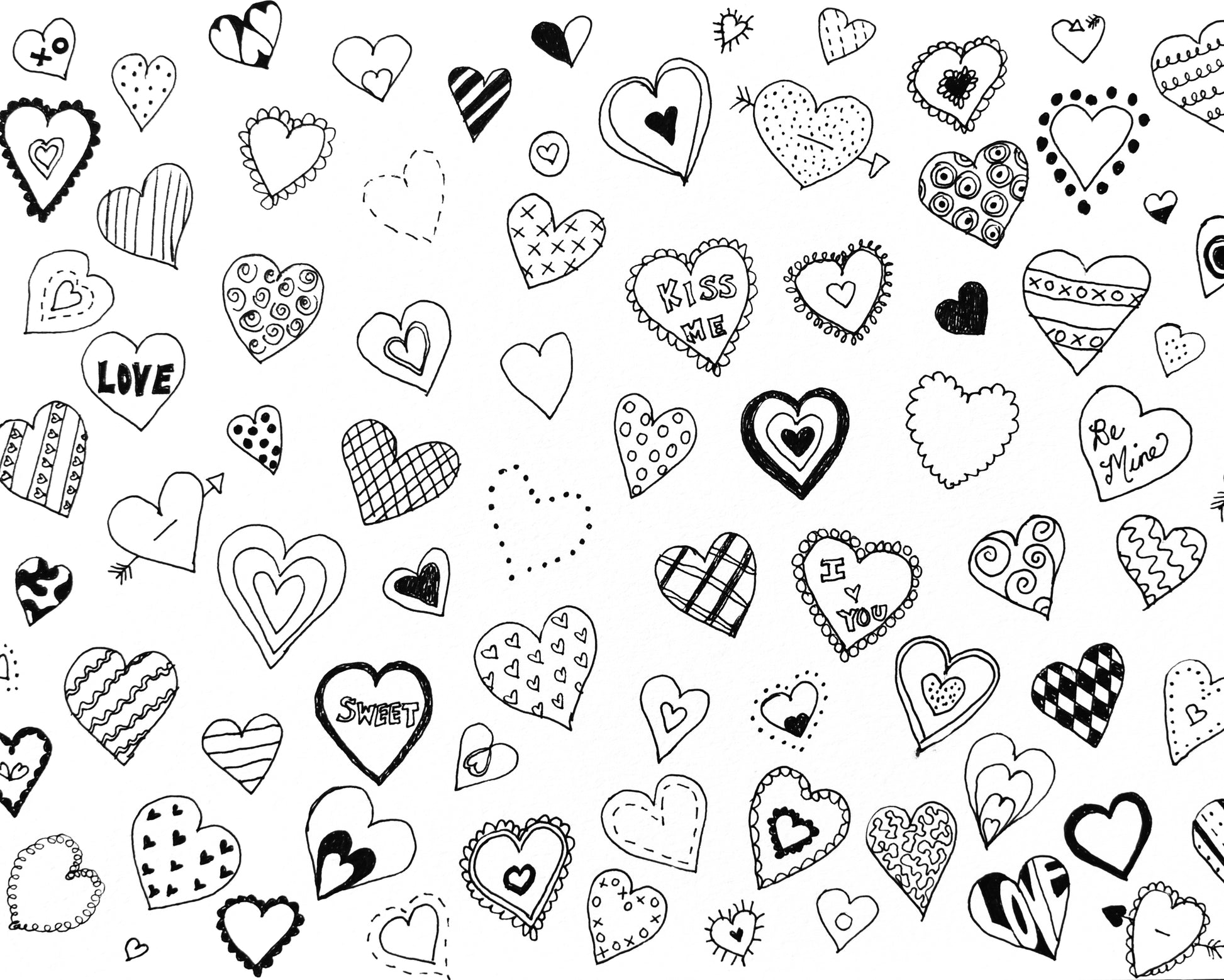 Kate バレンタインの落書きの背景