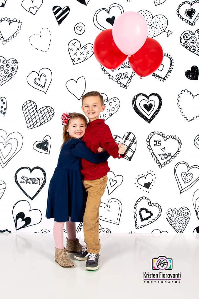 Kate バレンタインの落書きの背景