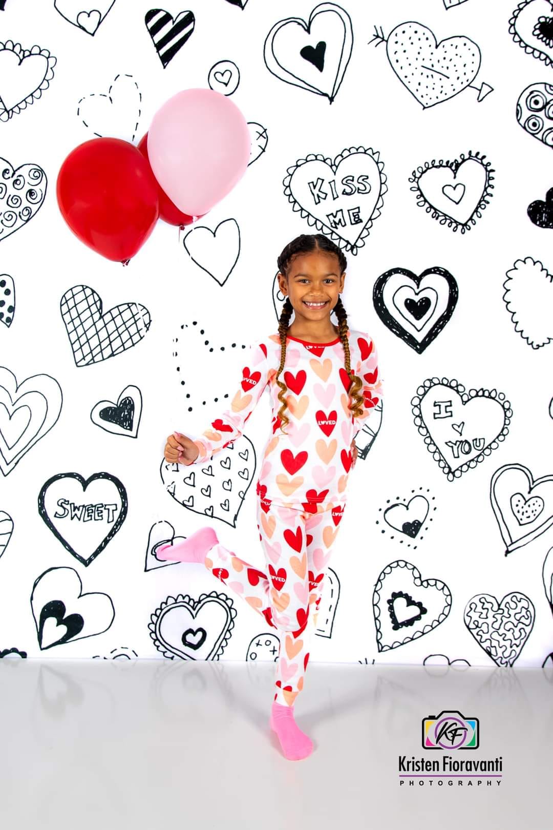 Kate バレンタインの落書きの背景