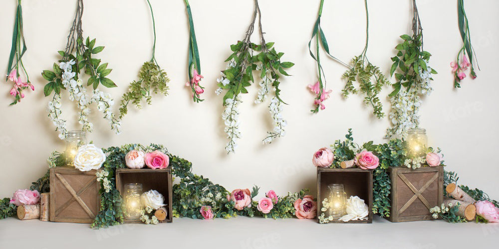 Kate 春の花の装飾の背景