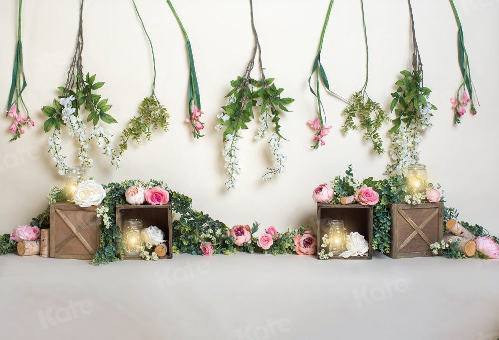 Kate 春の花の装飾の背景