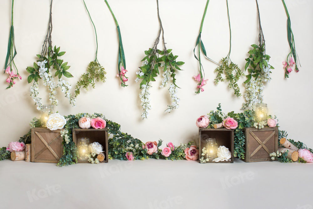 Kate 春の花の装飾の背景