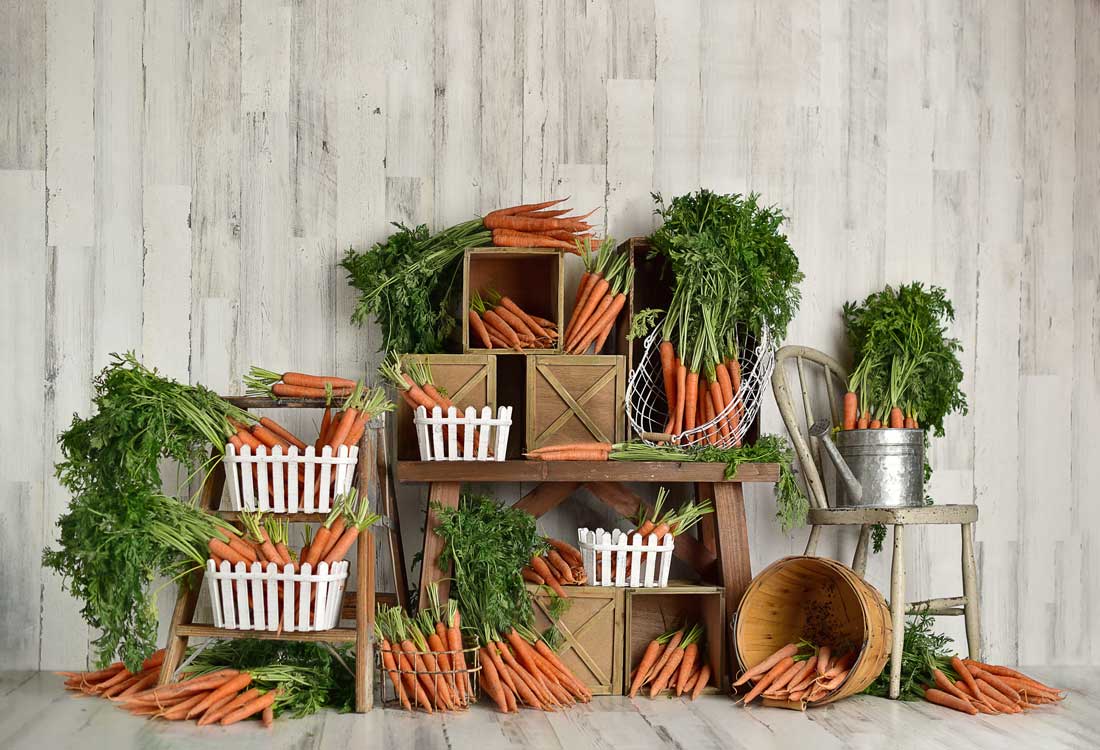 Kate 春\イースターにんじんの子供の背景