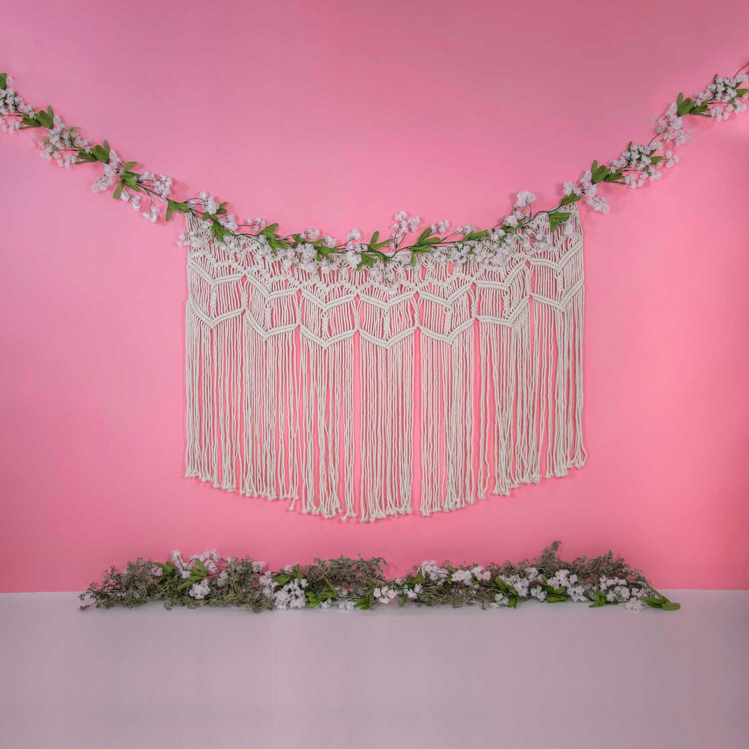 kateヴィンテージダークピンクのタッセル写真撮影の背景