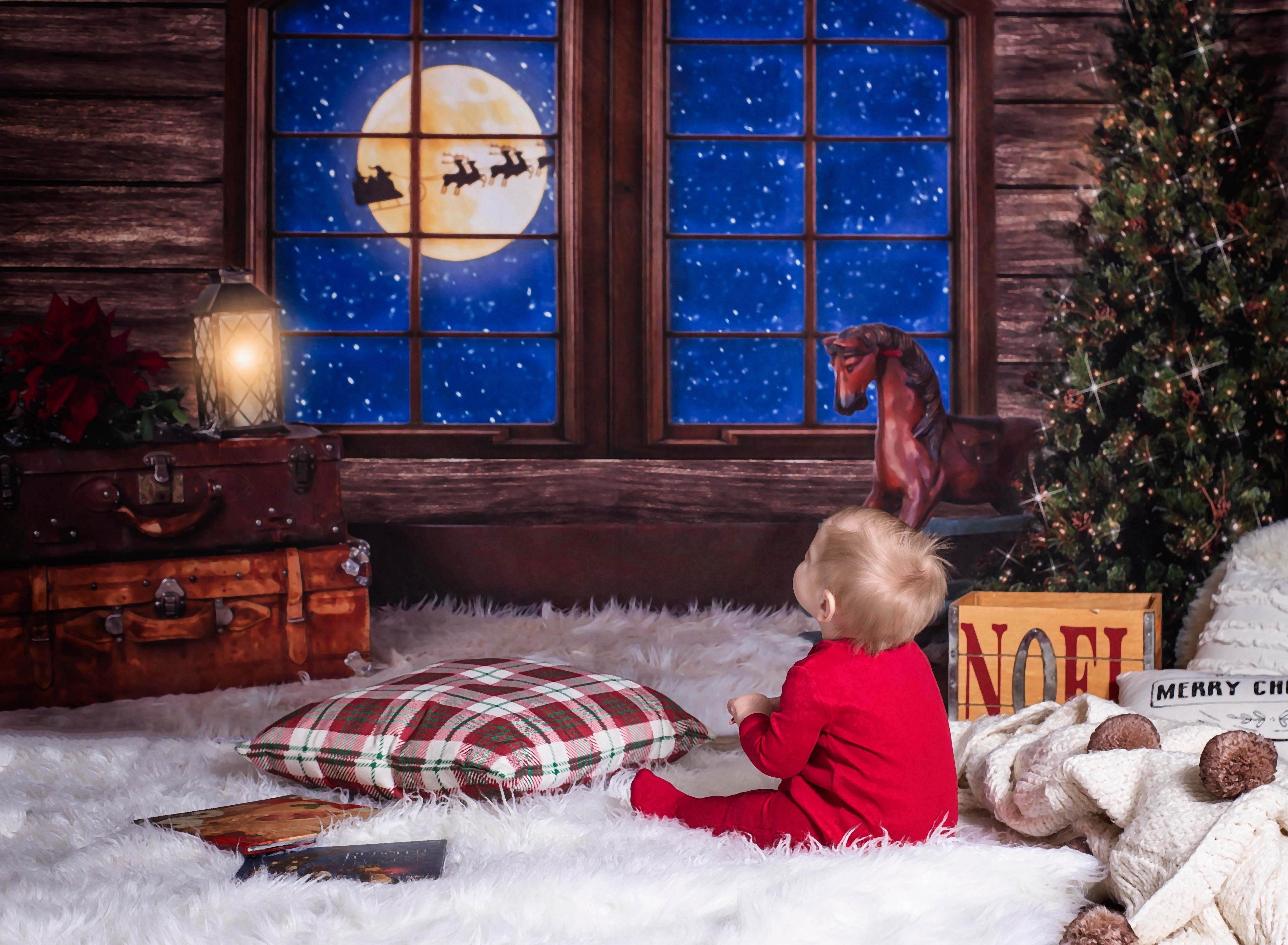 Kate 写真のクリスマスツリーサンタ背景 によって設計されたLisa Granden