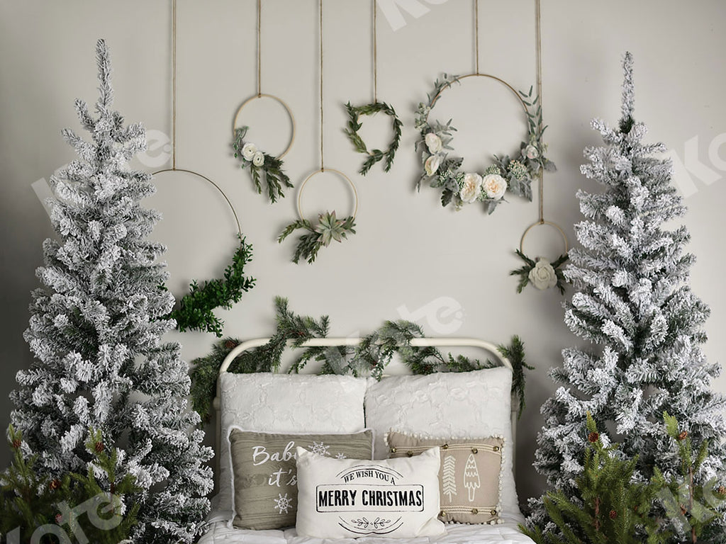 Kate クリスマスのヘッドボードの木の写真の背景 によって設計されたMandy Ringe Photography