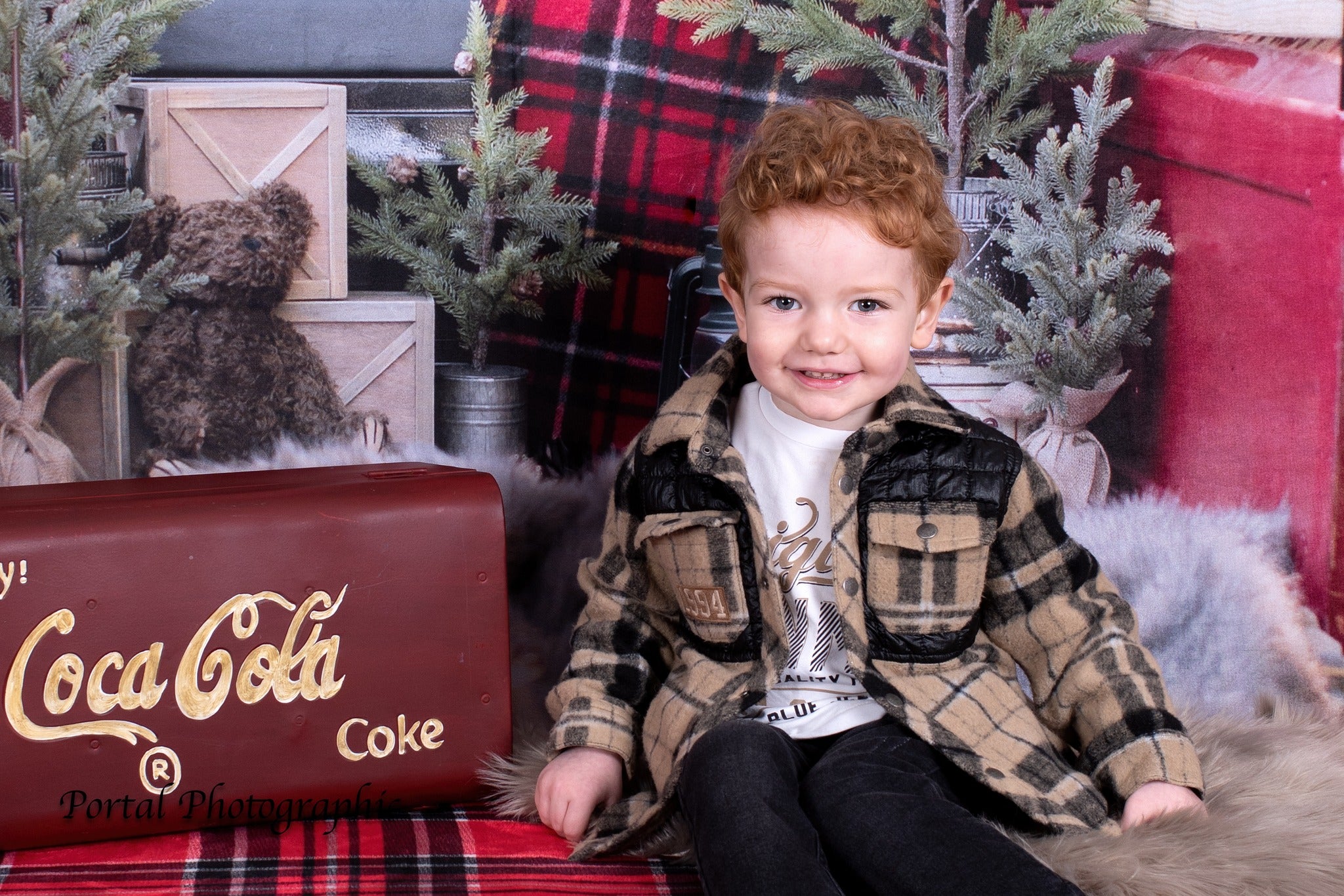 Kate クリスマストラックの背景設計されたMandy Ringe Photography
