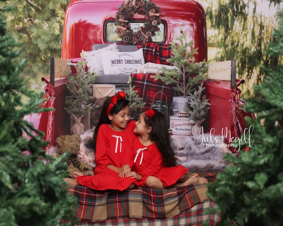 Kate クリスマストラックの背景設計されたMandy Ringe Photography