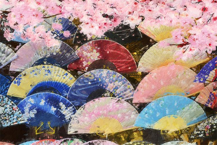 Kate 写真家のスタジオのためのファンの女の子の日桜の大人のスタイルの背景布