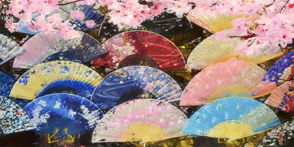 Kate 写真家のスタジオのためのファンの女の子の日桜の大人のスタイルの背景布