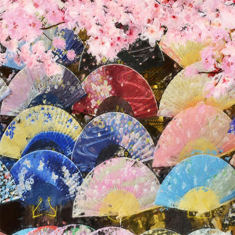 Kate 写真家のスタジオのためのファンの女の子の日桜の大人のスタイルの背景布