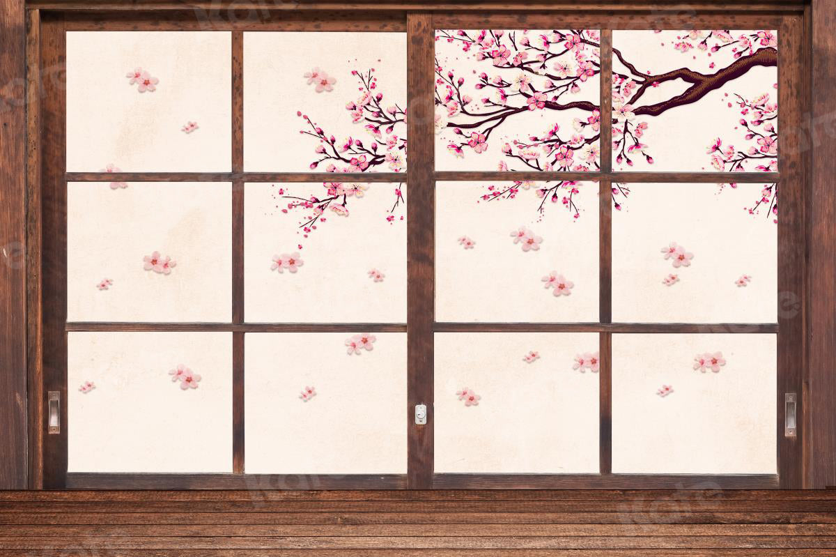 Kate成人式七五三男子の日ひなまつりひなまつり茶色の木製ドア写真家のための背景布