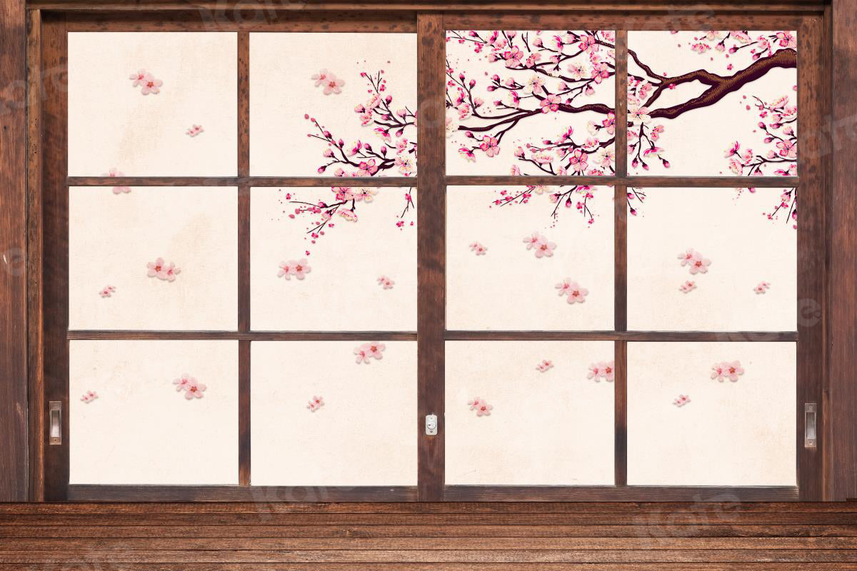 Kate成人式七五三男子の日ひなまつりひなまつり茶色の木製ドア写真家のための背景布