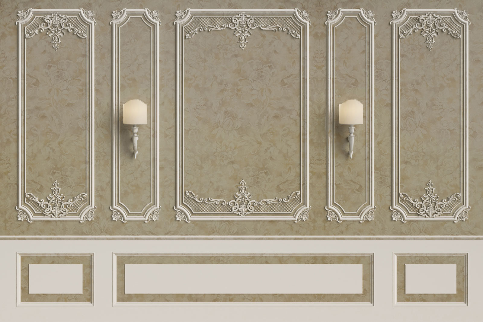 kate 写真撮影のためのビンテージパターンの壁の結婚式/ダンスの背景