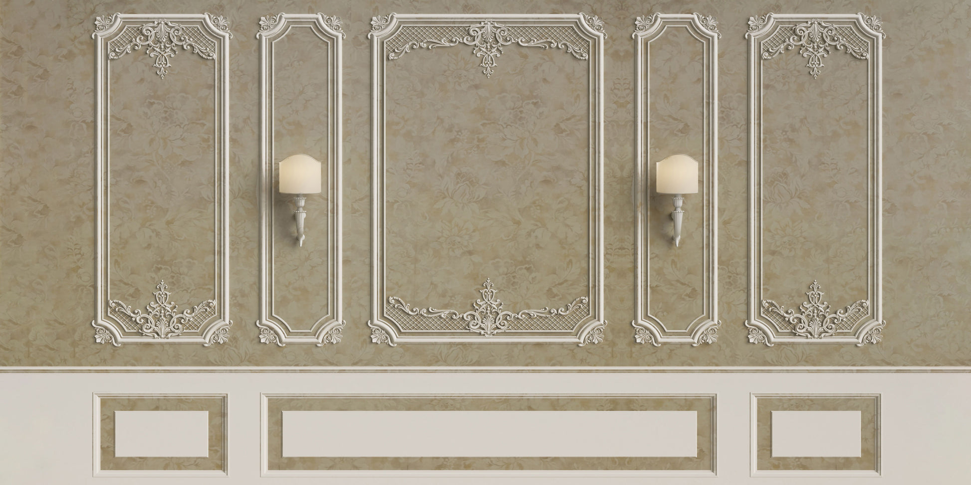 kate 写真撮影のためのビンテージパターンの壁の結婚式/ダンスの背景