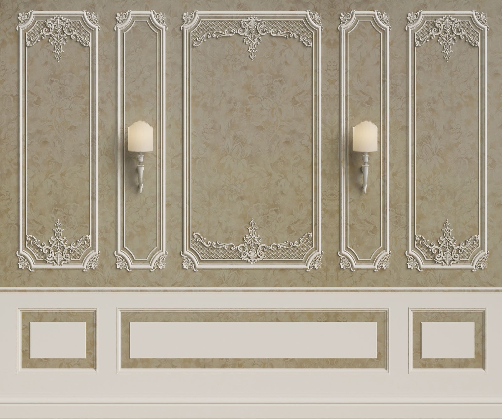 kate 写真撮影のためのビンテージパターンの壁の結婚式/ダンスの背景