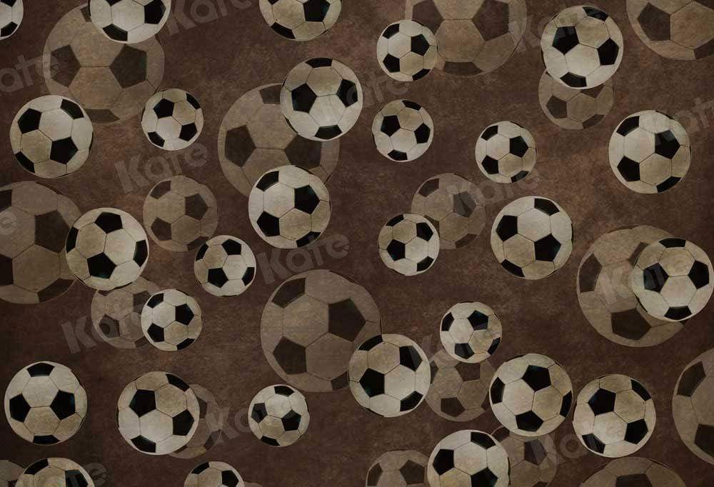 kate写真撮影のためにサッカーケーキスマッシュの背景を繰り返す