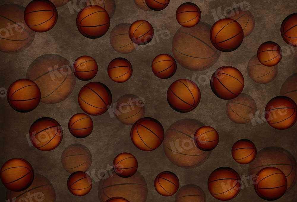 kate写真撮影のためにバスケットボールのケーキスマッシュの背景を繰り返す