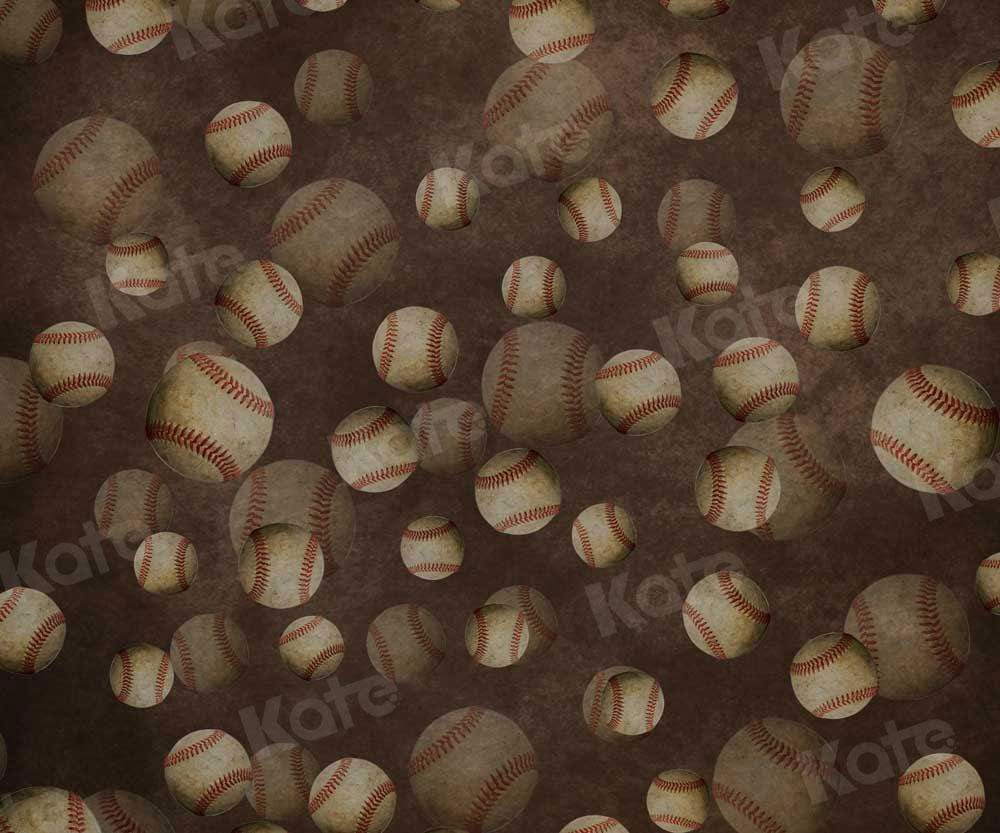 kate写真撮影のために野球のケーキスマッシュの背景を繰り返す