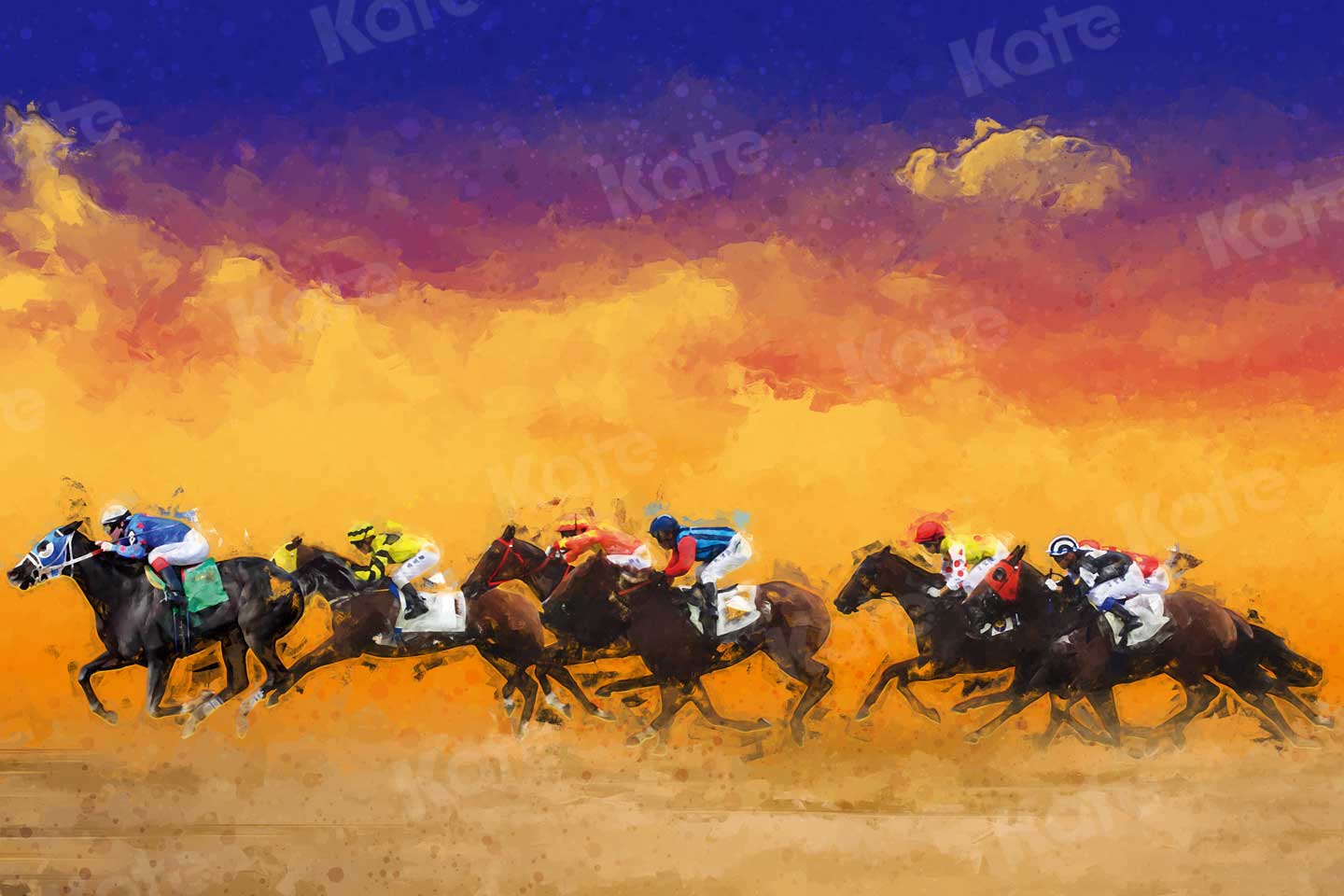 写真撮影のためのkateつの競争スポーツ競馬抽象的な背景