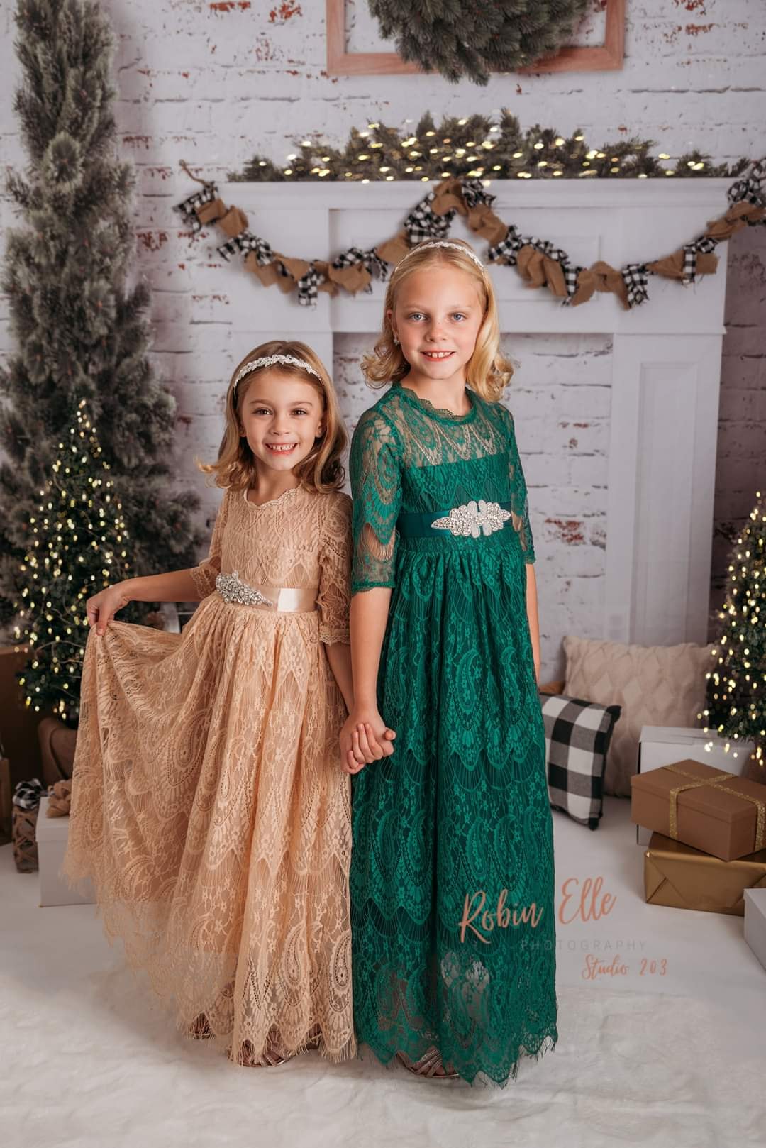 kateクリスマスの暖炉の木冬の撮影背景