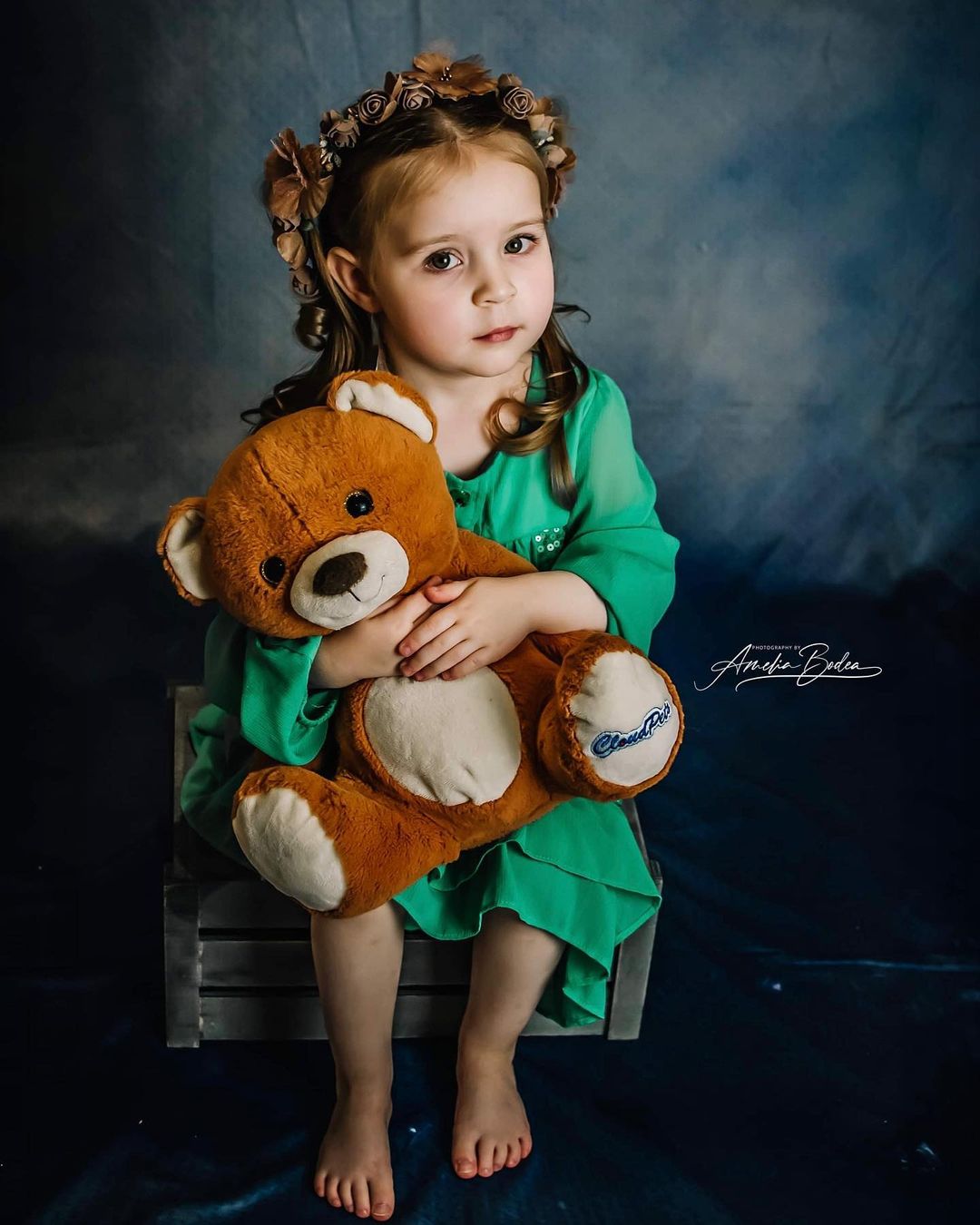 Kate 写真のための抽象的な青いテクスチャ背景