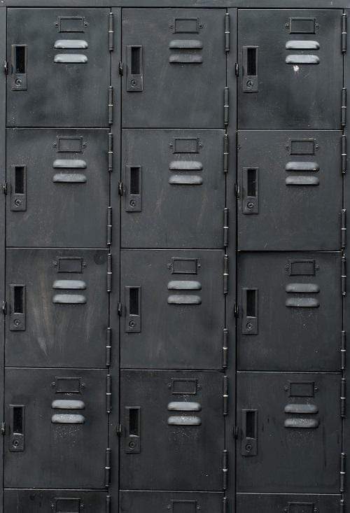 Katebackdrop£ºKate Retro Dark Locker Cabinet Sports Backdrop for Photography