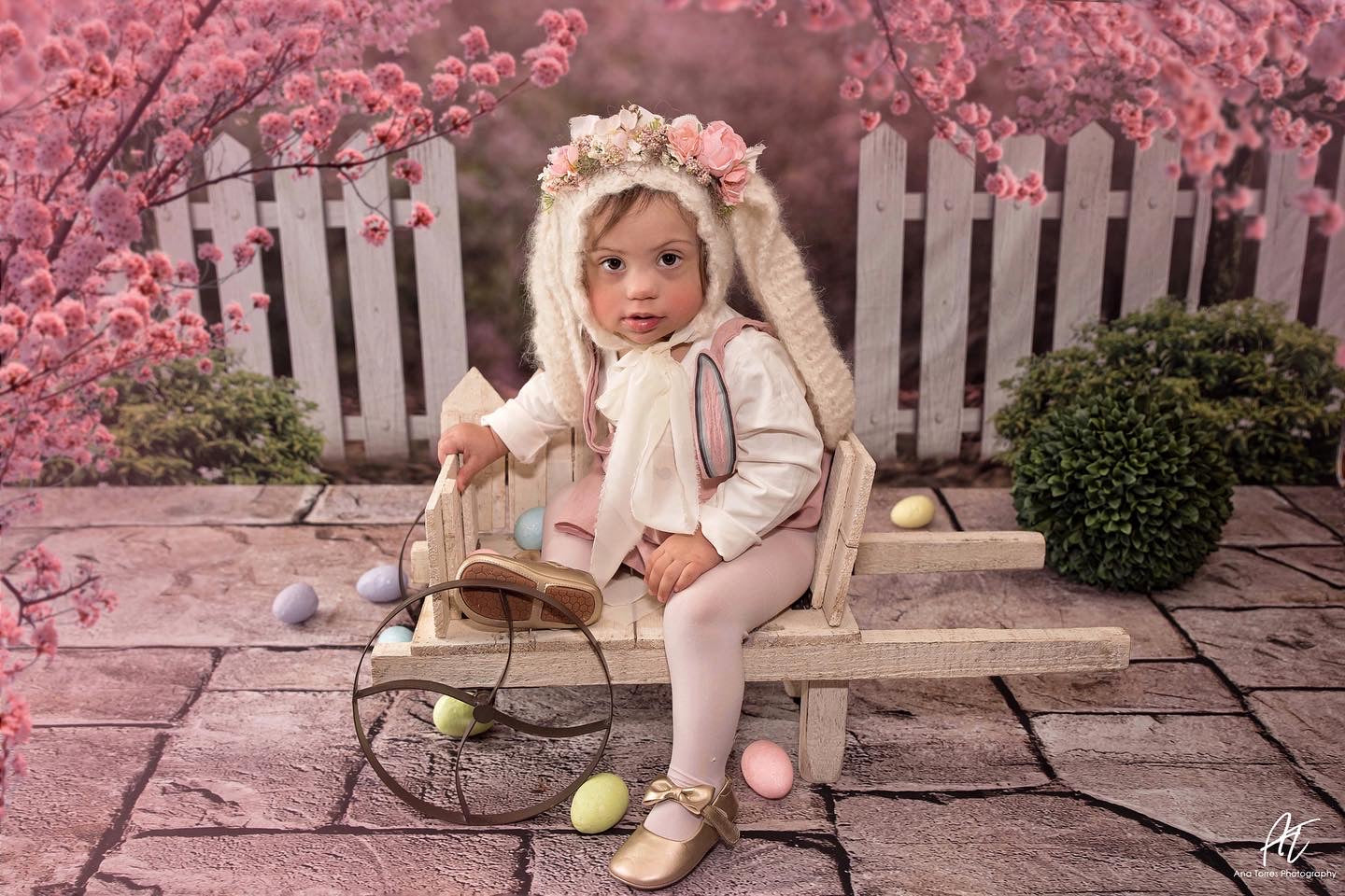 Kate 写真撮影のための春の庭の桜の背景