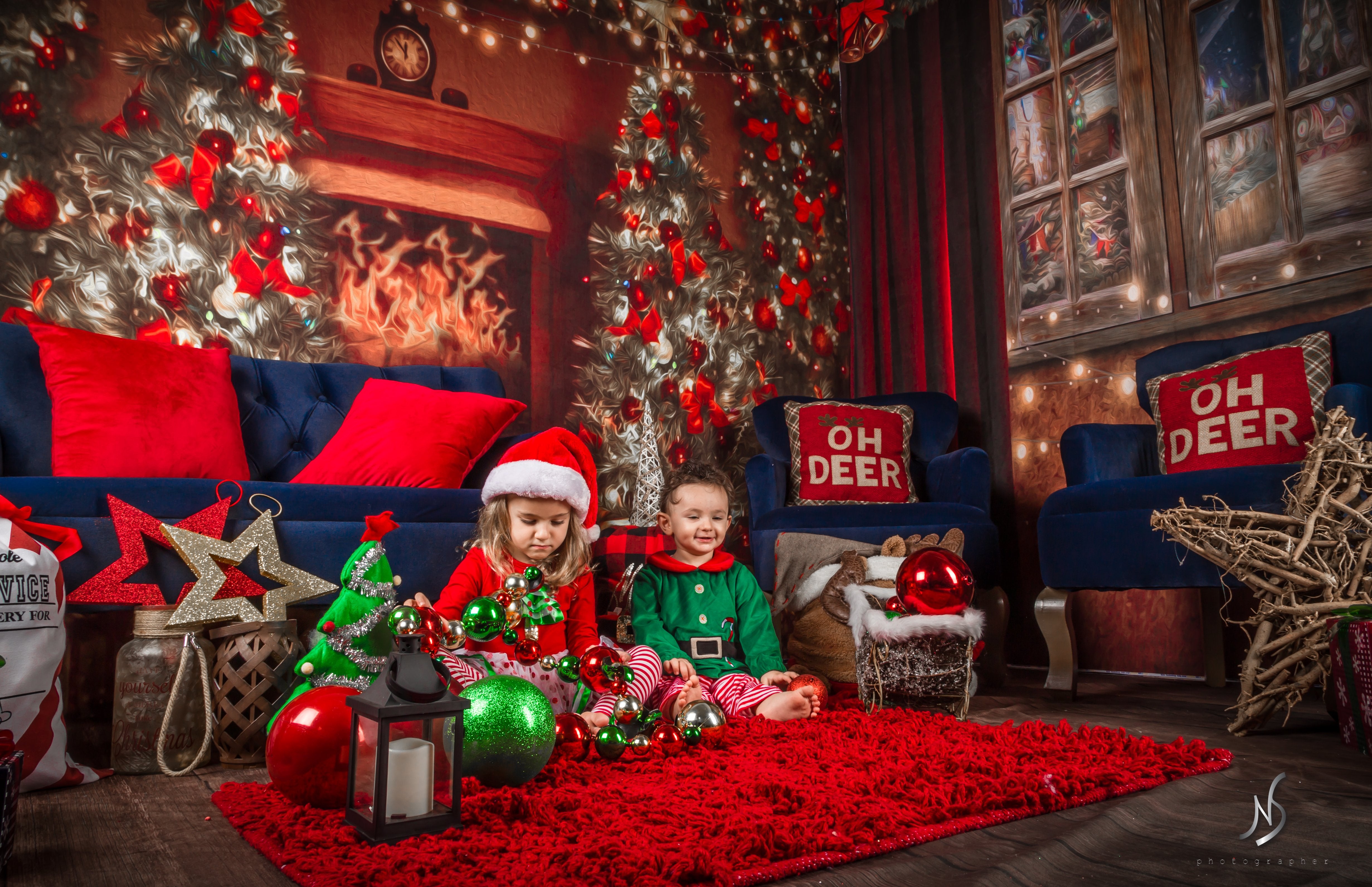 Kateクリスマス暖炉ウィンタールームセット（8ftx8ft＆10ftx8ft＆8ftx10ft）