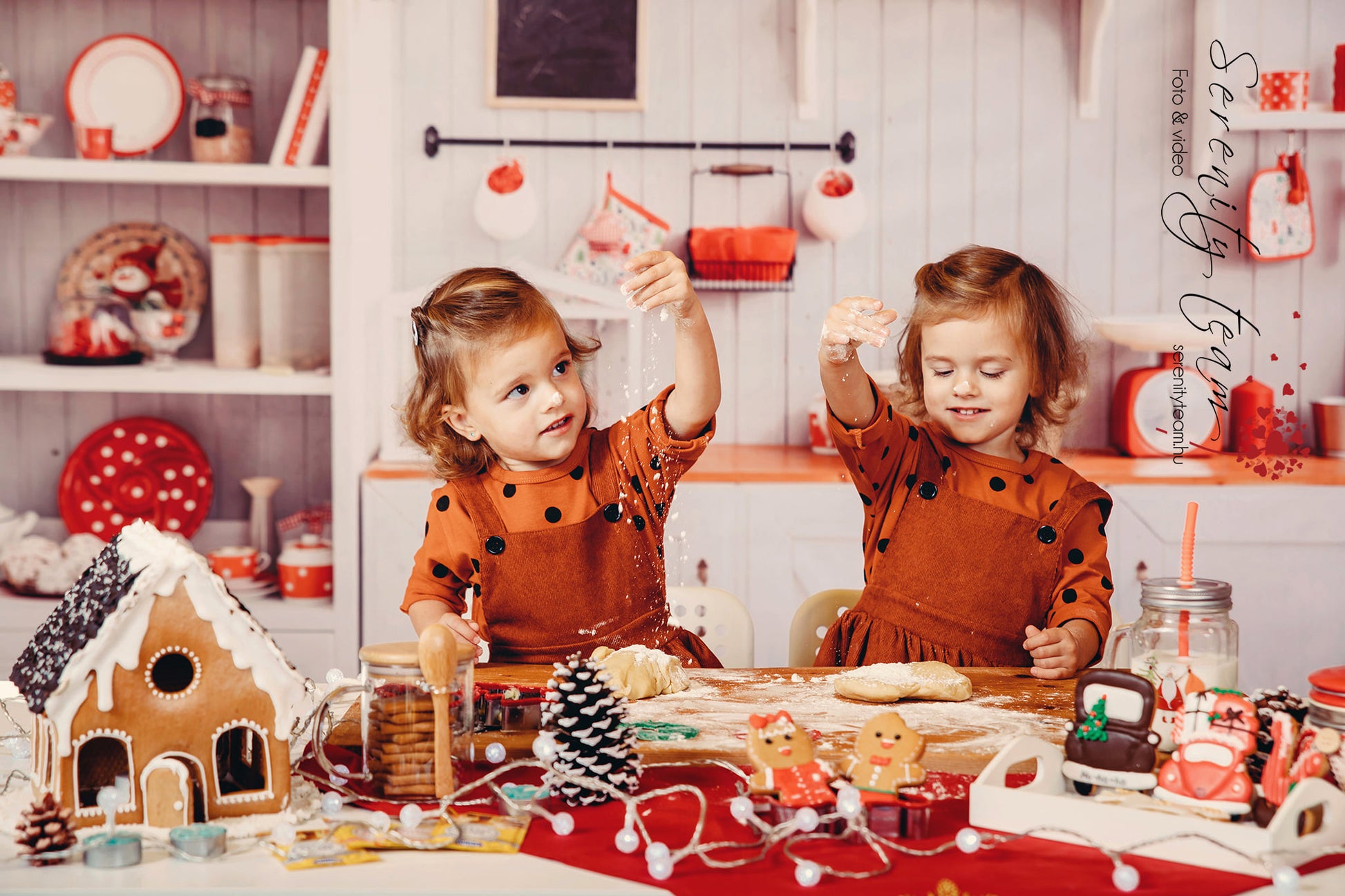 kate クリスマス白い壁のキッチンの背景布 写真撮影用