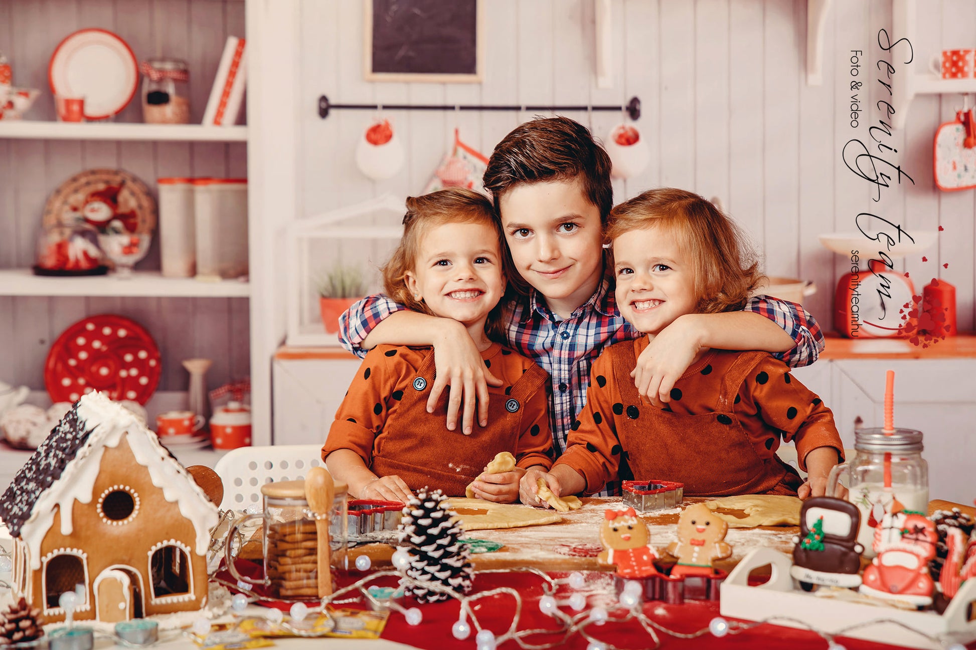 kate クリスマス白い壁のキッチンの背景布 写真撮影用