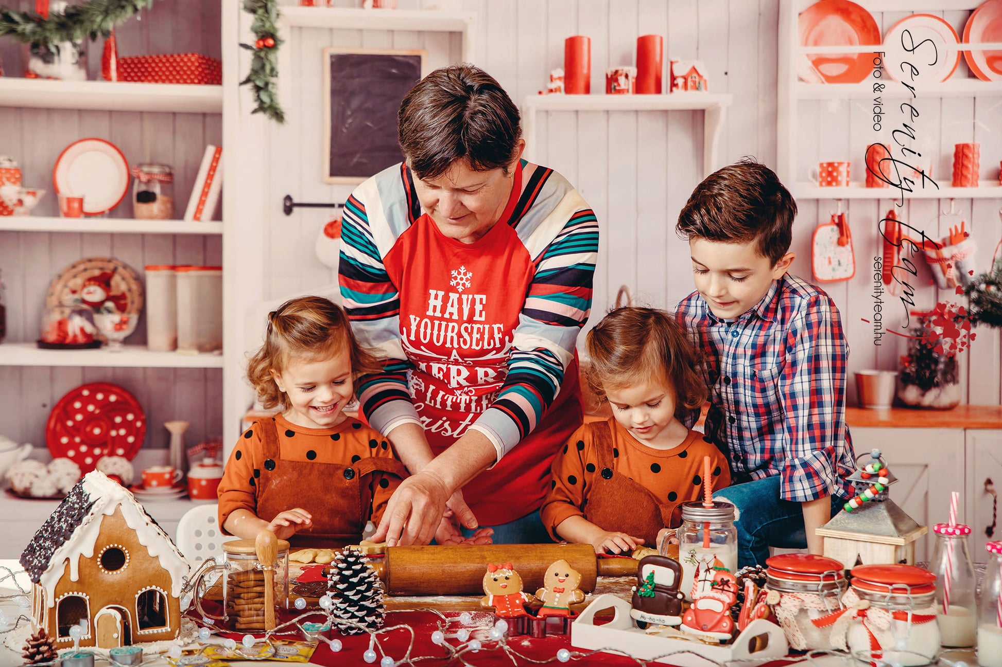 kate クリスマス白い壁のキッチンの背景布 写真撮影用